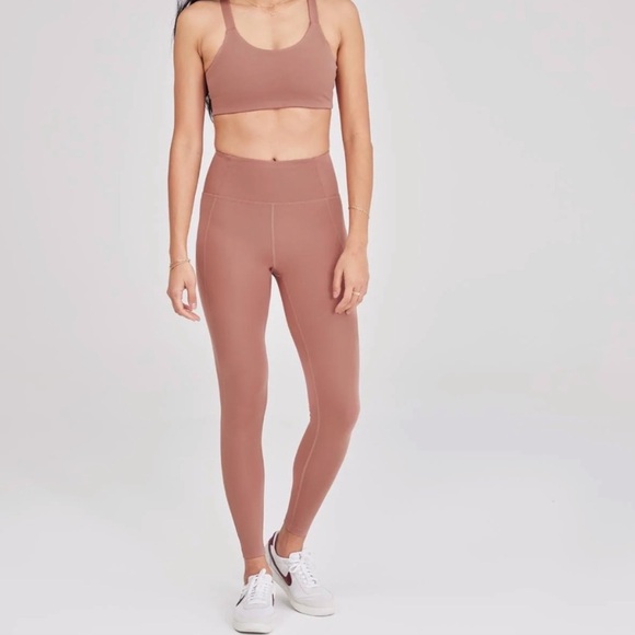 girlfriend collective Pants - Girlfriend Collective Compressive Full Length Leggings in Rosebud Pink
